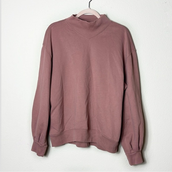 Abercrombie & Fitch Soft A&F Collection Pullover Sweater in Mauve color size L - Picture 12 of 12